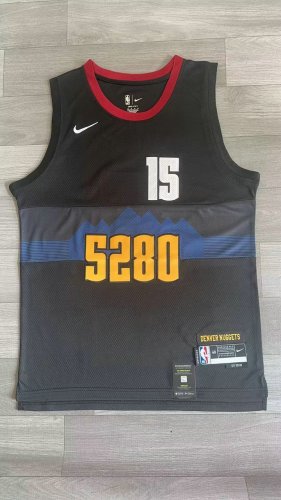 NBA 15 Jokic Denver Nuggets 23-24 city Maillot brodé